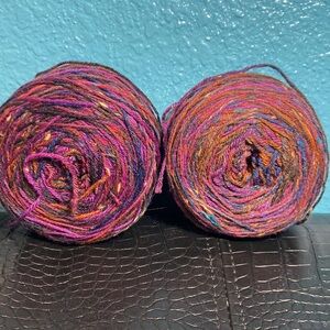 YARN BARGAIN: 2 XL Variegated Purple Sock Yarn Bundle